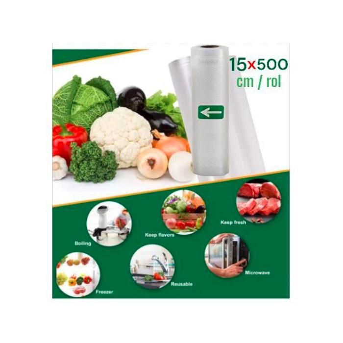 Sac de stockage sous vide pour aliments, rouleaux de 500cm
