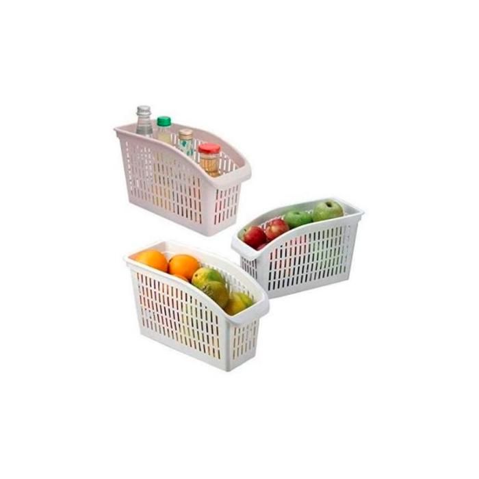 3 Pièces Organisateur de réfrigérateur Étagère à légumes et fruits 29 cm