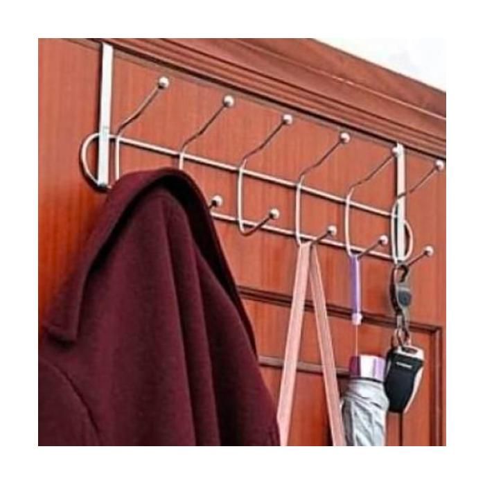 Patère du porte 12 crochets en acier inoxydable cintre salle De bain porte-serviettes manteau