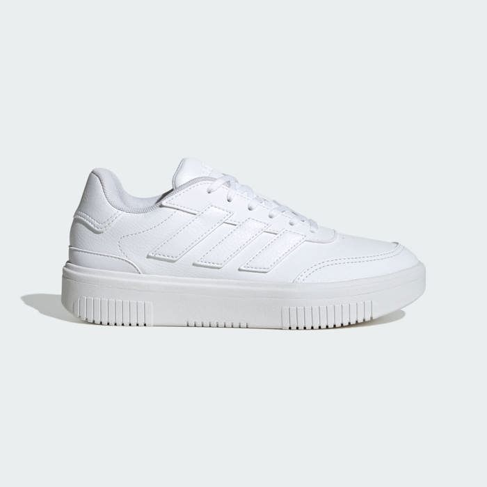 Chaussures COURTBLOCK BOLD - ADIDAS - FTWWHT - Blanc - Lacets - Plat