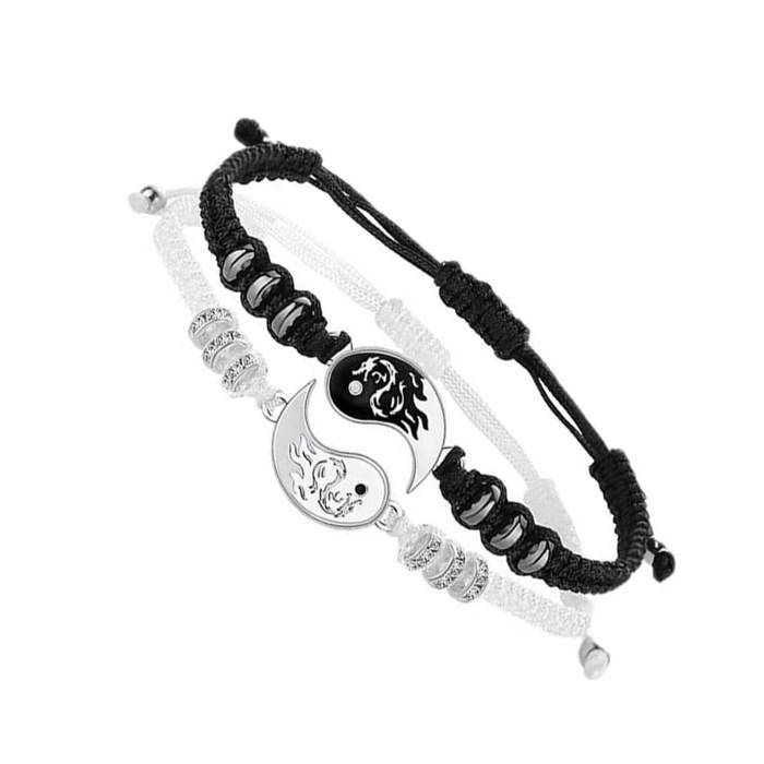ensemble de 2 bracelets Yin Yang pour les amis / couples