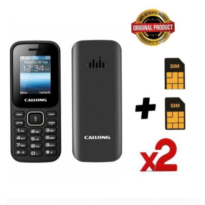 CALLONG CL018 téléphone à bouton à faible coût plus 2 carte gratuite