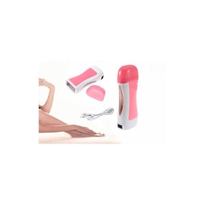 Appareil Chauffe-Cire Portatif - Épilateur à Cartouche de Cire Chaude - Rose