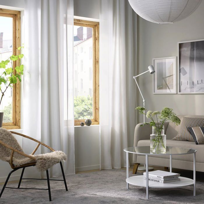Rideaux Voilage - GENERIC - FMQ319 - 132x240cm - Blanc - Aérien et Élégant