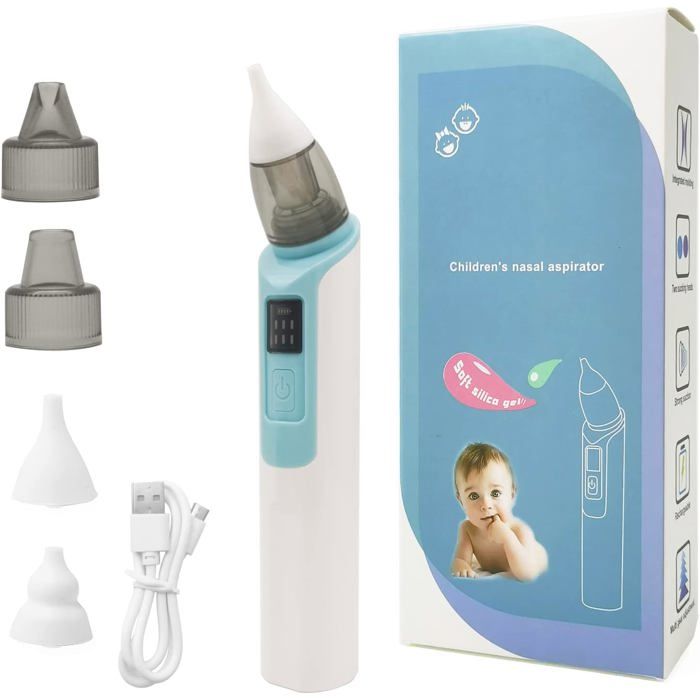 MOUCHE BEBE Absorbeur de nez électrique silencieux pour bébé, obstruction rhinite nettoyant
