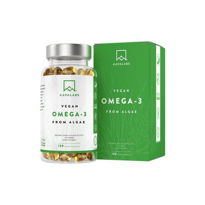 Aavalabs Oméga 3 Vegan - DHA 600mg EPA 300mg  d'origine algues - Made in Finland