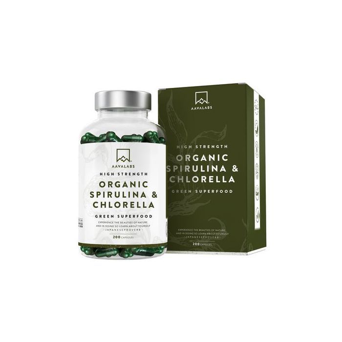 Aavalabs Complexe Spiruline & Chlorelle Bio - Made in Finland