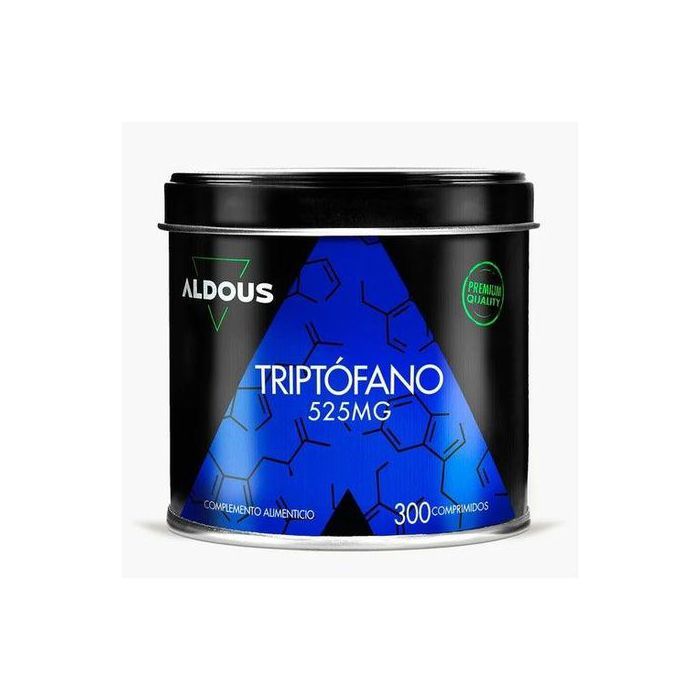 Aldous bio L-Tryptophane 525mg - Favorise le sommeil profond et améliore l'humeur, sans excipients, 300 comprimés - Made in Espana