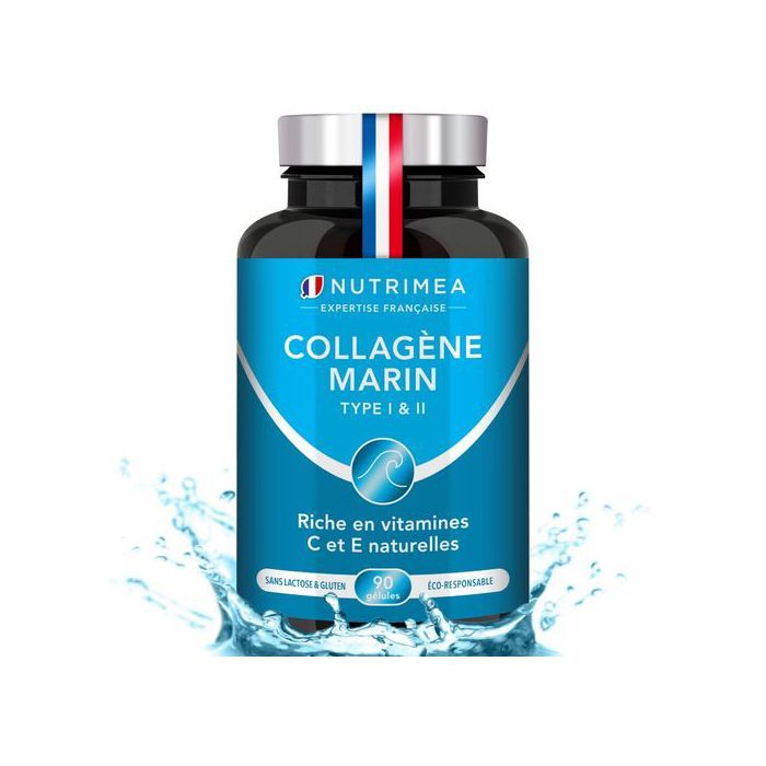 Nutrimea Collagène Marin Type I & II 900 mg 90 gélules Made in France