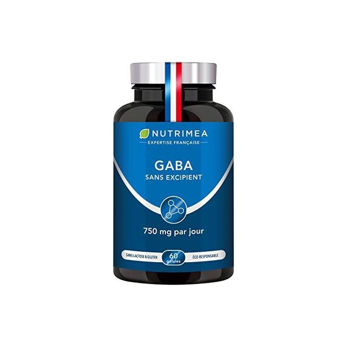 Nutrimea GABA 750 mg/j Sans Excipient - Anti Stress & Anxiété Made in France