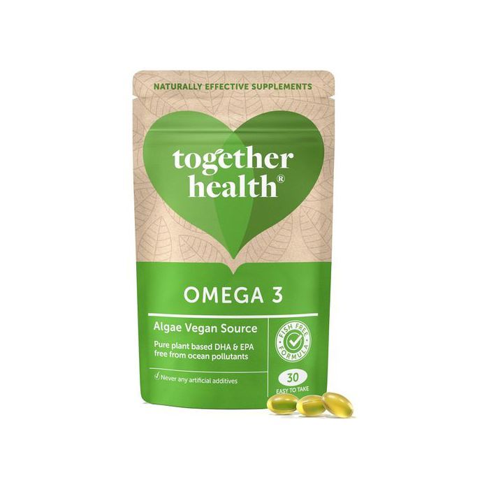 Together Health Oméga 3 - Algues Pures Source végétale unique de DHA et d'EPA  - Made in UK