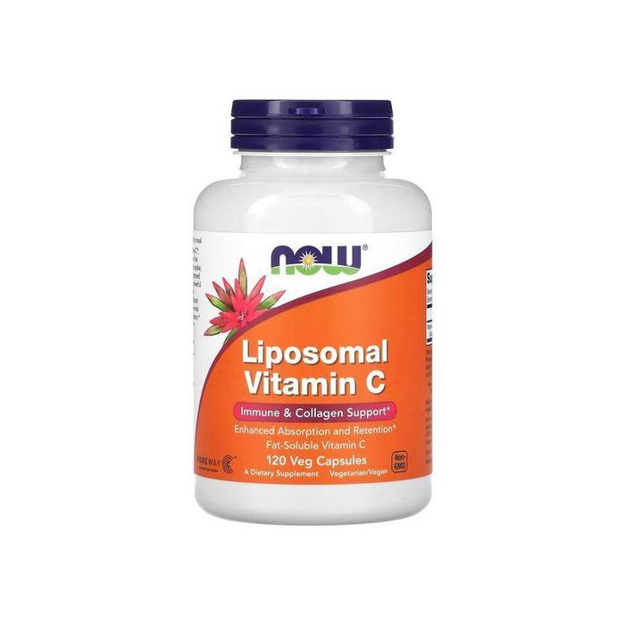 Now Foods Vitamine C liposomale 1000mg - Immunité, énergie, 120 gélules - Made in USA