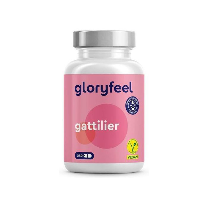 Gloryfeel Extrait de Gattilier, Agnus Castus Vitex - 10mg par Dose Quotidienne,