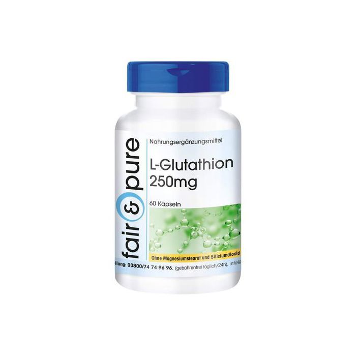 Fair & pure L-Glutathion 250mg, réduit - végan - 60 gélules - Made in Germany