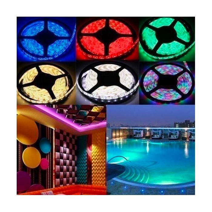 Bande LED - RGB - 5 M - Flexible - Auto-adhésif - Économie d'énergie