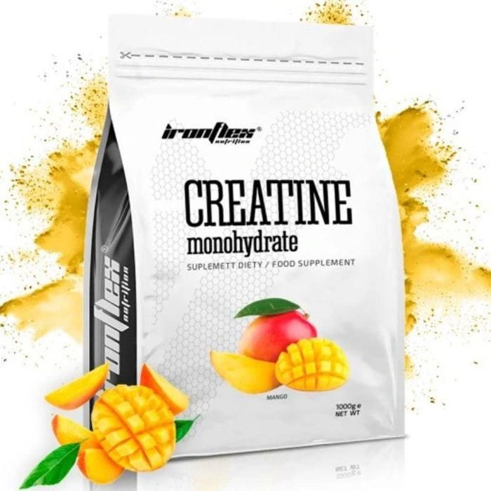 Creatine Monohydrate 1000 g Mango - 4560 mg de Créatine + Taurine et Vitamine B6