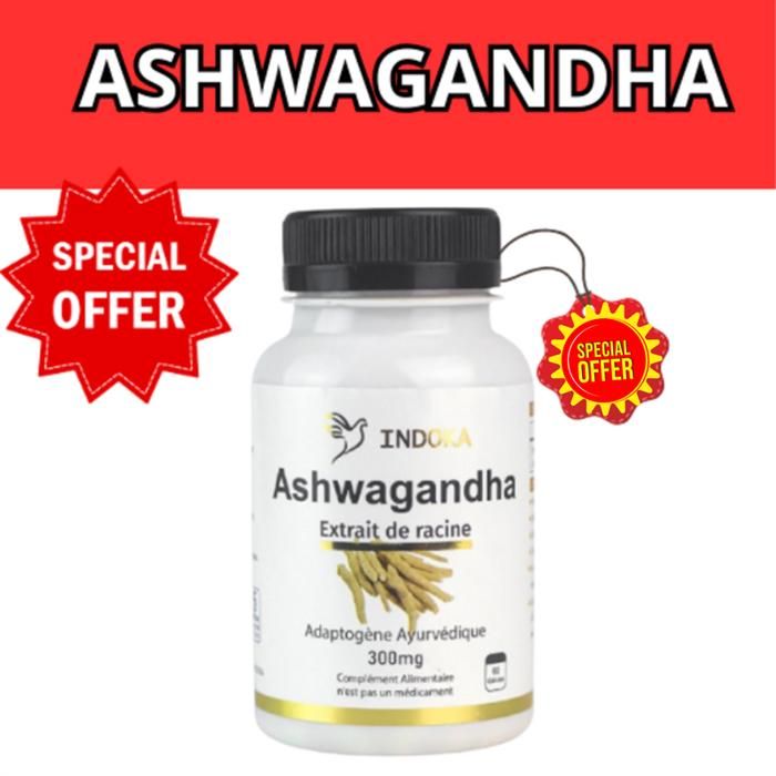 Ashwagandha 60 Gelules 300mg - Stress réduit & Energie accrue MULTICOLORS