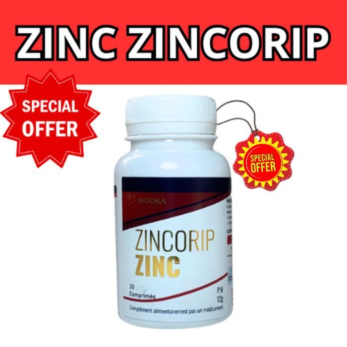 Zinc Zincorip 7.4mg 90 Comprimés - Renforce le Système Immunitaire MULTICOLORS