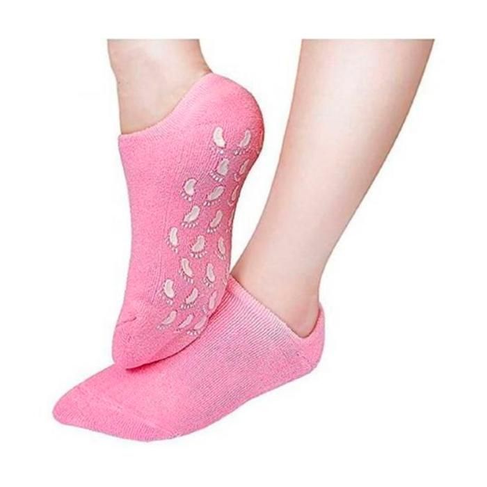 Chaussettes Gel Spa pour femme pour Réparer et Adoucir la Peau des Pieds 2 Paires