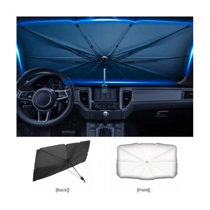 Pare-brise de voiture 2 en 1, pare-soleil, parapluie de Protection, marteau de sécurité d'urgence