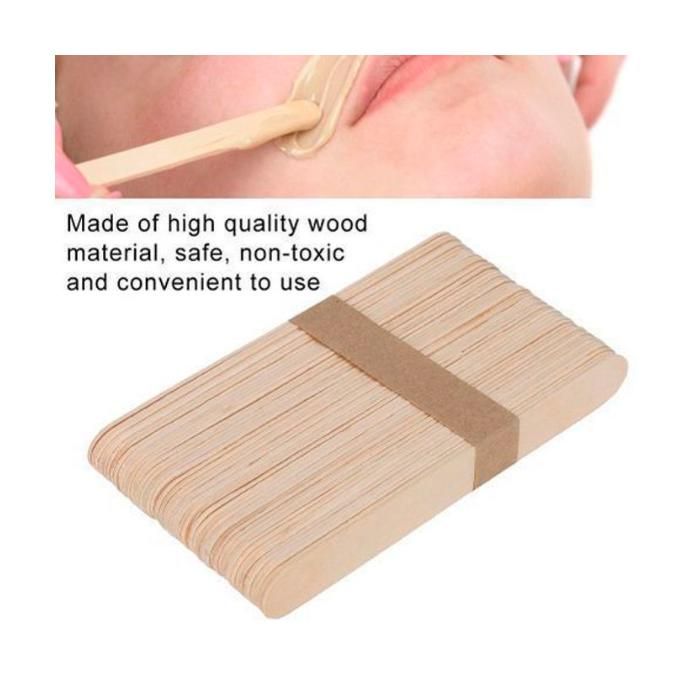 Spatule en bois - Non spécifié - 100 pcs - Sûr et non toxique - Pratique à utiliser - Conception large