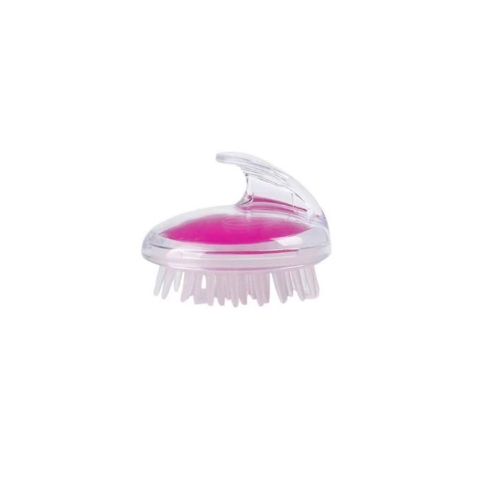Brosse silicone anti stresse à cheveux doux massage tête shampooing cuir, Couleur aliatoire