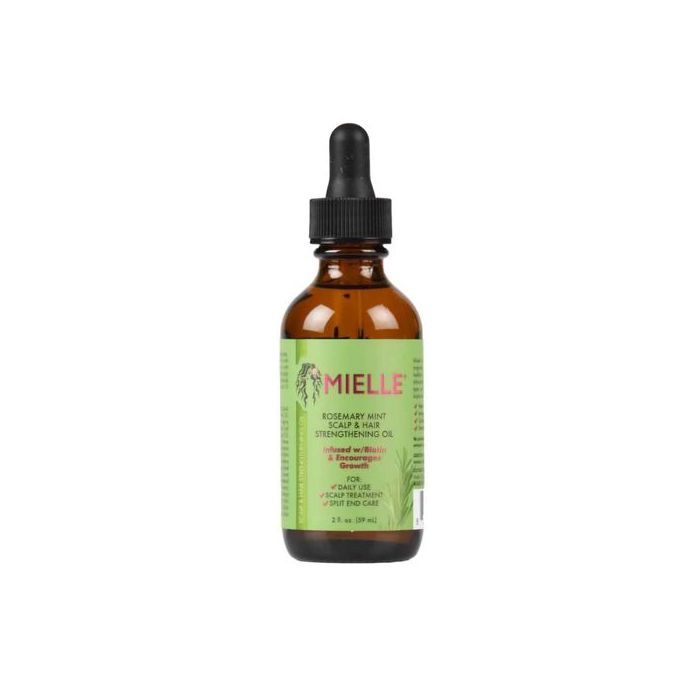 Mielle Huile fortifiante pour le cuir chevelu et les cheveux, Romarin et menthe, 59 ml