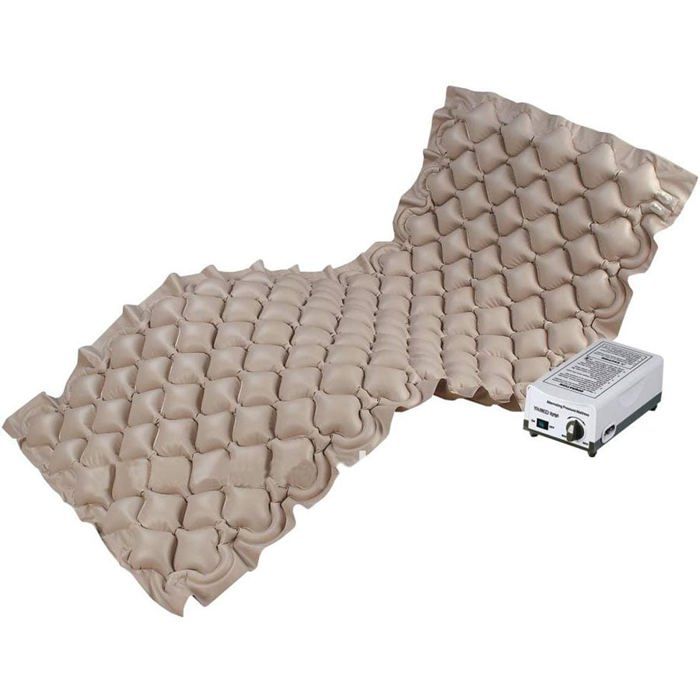 Matelas Anti-Escarres à Air Motorisé avec Compresseur – Système à Bulles – Silencieux & Réglable – 90 x 200 cm