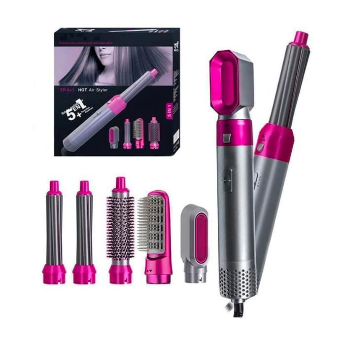 5 en 1 Brosse à Air chaud sèche-cheveux électrique lisseur, professionnelle