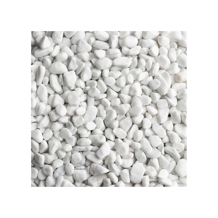 Pierres décoratives blanches 6 à 9 mm (1 Kg) pour décorer vos plantes et vases.