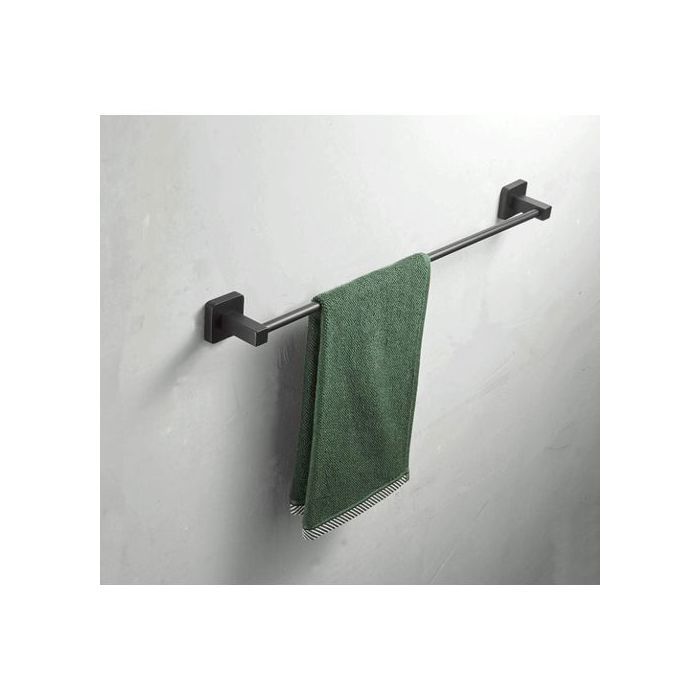 Accessoires de salle de bain - GENERIC - Porte serviette noir - Inox - Design mural - Durable
