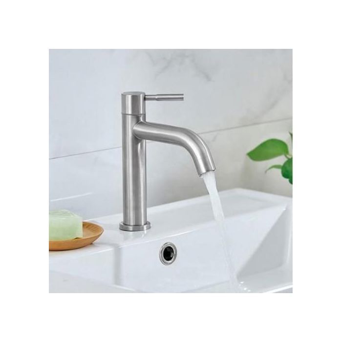 Robinet lavabo sur table froid pour sale de bain et toilette en inox