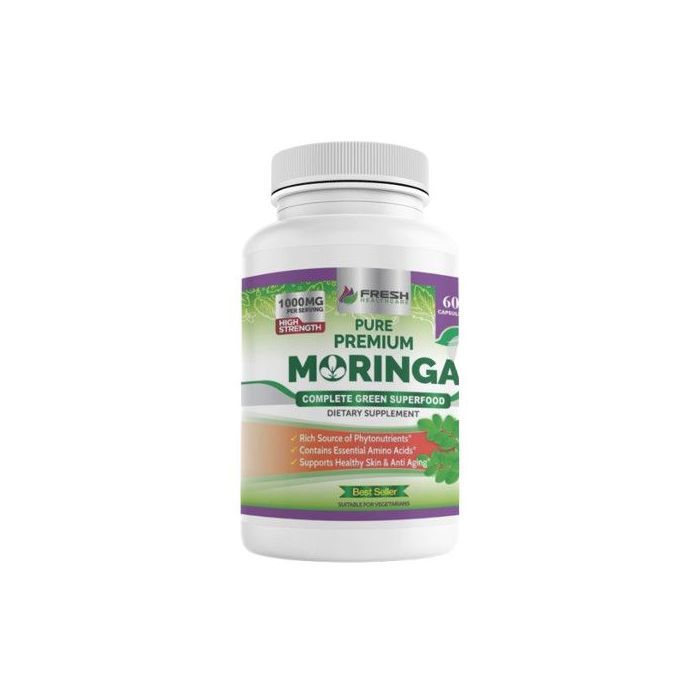 Pure Health Care Moringa BIO  Extra Fort,  100% Naturel et Pur  60 Gélules vegan de 1000mg Qualité Supérieure