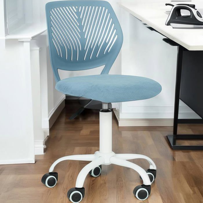 Chaise Bureau Bleu 44×40×75-85cm 2309250000018