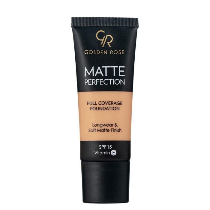 Fond de teint - GOLDEN ROSE - C6 - Haute couvrance - Fini mat naturel - SPF 15