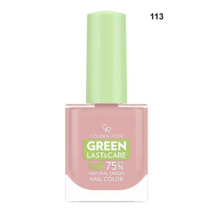 Vernis à ongles - GOLDEN ROSE - Green Last & Care - Vegan - 75% ingrédients naturels - Couleur 113