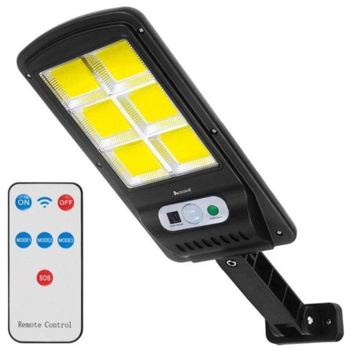 Lampe LED Murale Solaire - GENERIC - Télécommande - 3 Modes - Résistante à l'eau - Détecteur de mouvement