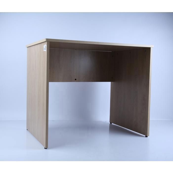 Bureau Simple 900×600×750 Chêne Roble/Blanc