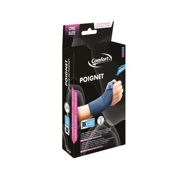 Bandage Poignet COMFORT - Taille Unique - en polyester doux- Multisport - Marjane Mall - Image 1