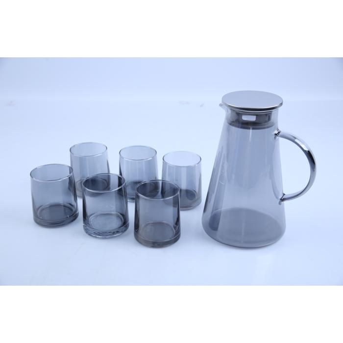 Service de table - PEAK01G - Pichet 1,9L + 6 Verres 270ml - Verre sodocalcique 