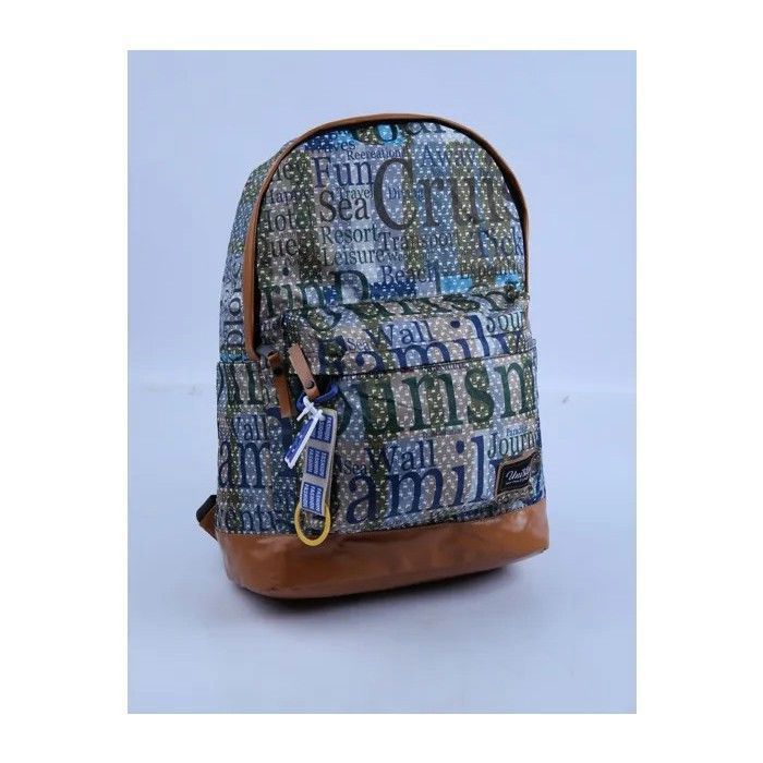 Sac à dos 40cm avec 2 poches en similicuir  - Couleur aléatoire