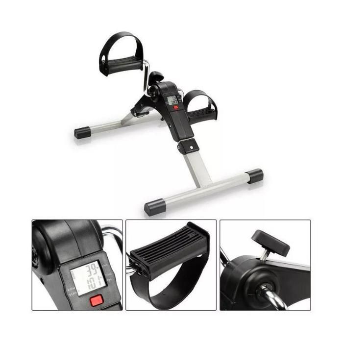 Mini pédalier de vélo, vélo d'appartement avec écran LCD, appareil d'entraînement pour les bras et les jambes