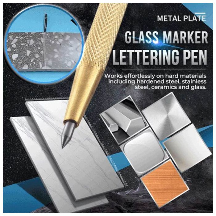 Stylo de gravure à pointe en carbure de tungstène, pour verre, céramique, métal marquage sur métal