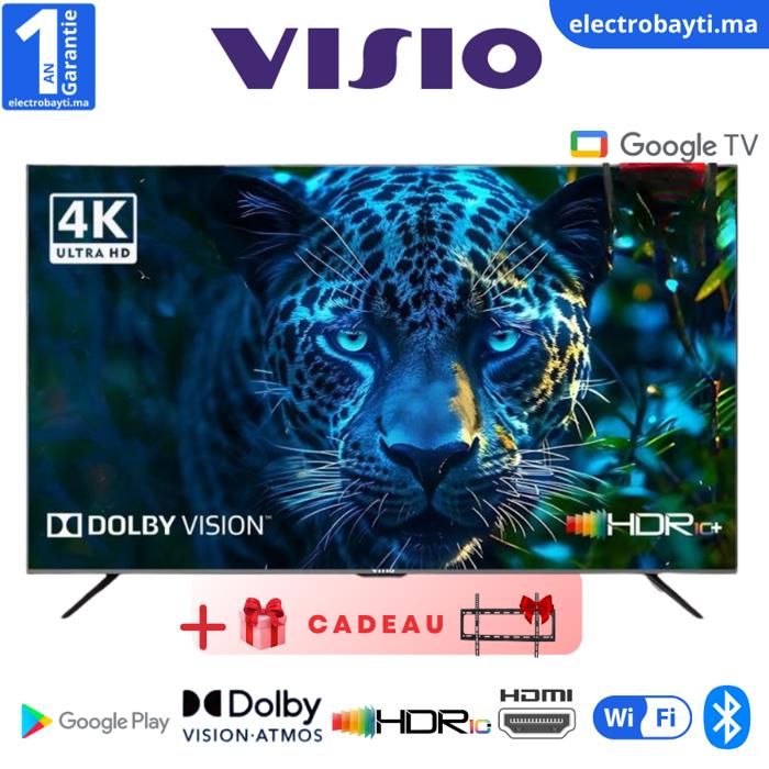 Smart TV 50 pouces - VISIO - UHD 4K - Google Assistant - Bluetooth 5.0 - HDR Dolby Vision