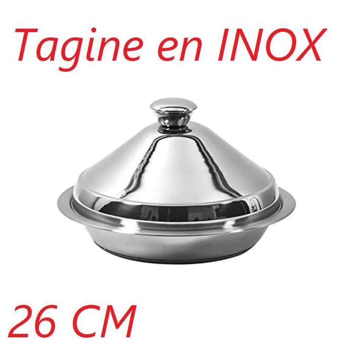 Tajine En INOX 26 cm - Argenté