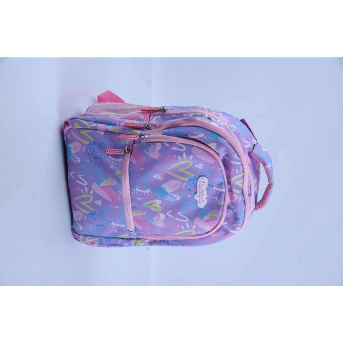 SAC A DOS 40CM 4POCHES DIFF COLORIS FILLE