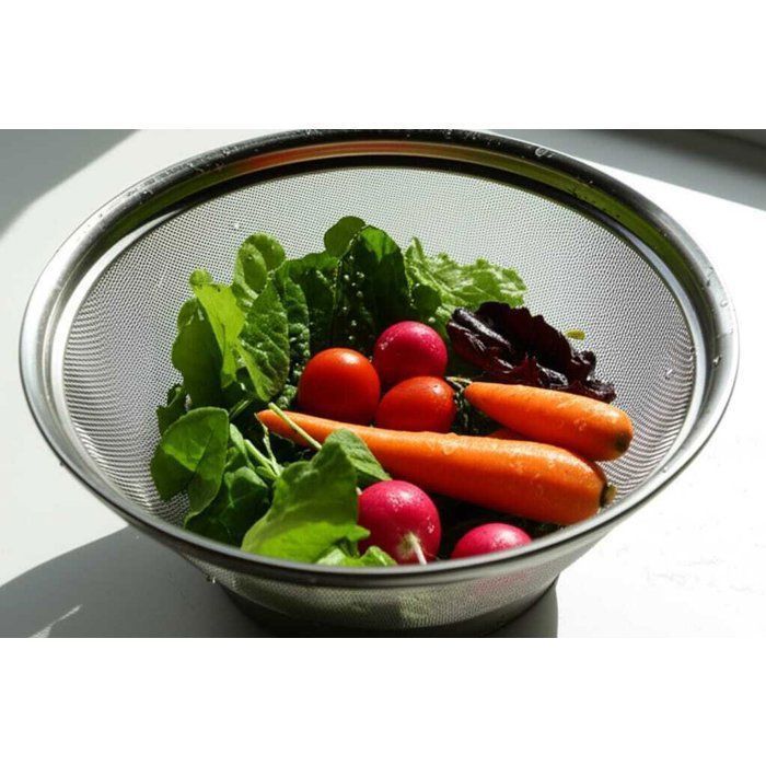 Passoire - AYA HOME - Ronde - Acier inoxydable - Maille fine - 11/24 CM