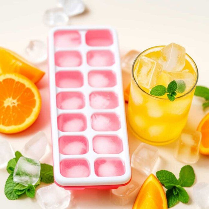 Bac à Glaçons en Silicone Souple – Moule Compact et Réutilisable au Design Moderne - 12 copartiments - couleurs aleatoires