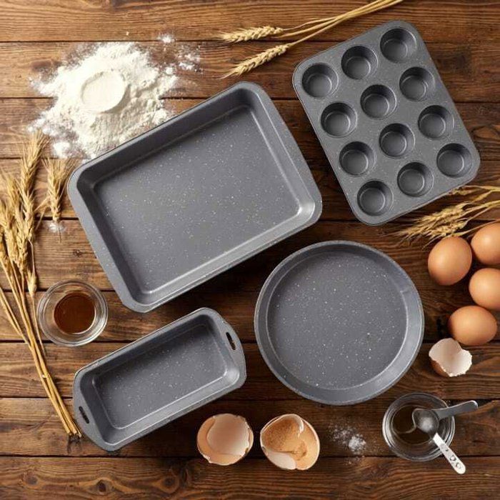 Moules à pâtisserie - AYA HOME - Set de 4 - Anti-adhésif - Acier Carbone - Compatible lave-vaisselle