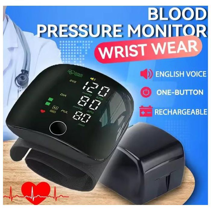 Appareil de pression numérique au poignet, numérique, moniteur de fréquence cardiaque